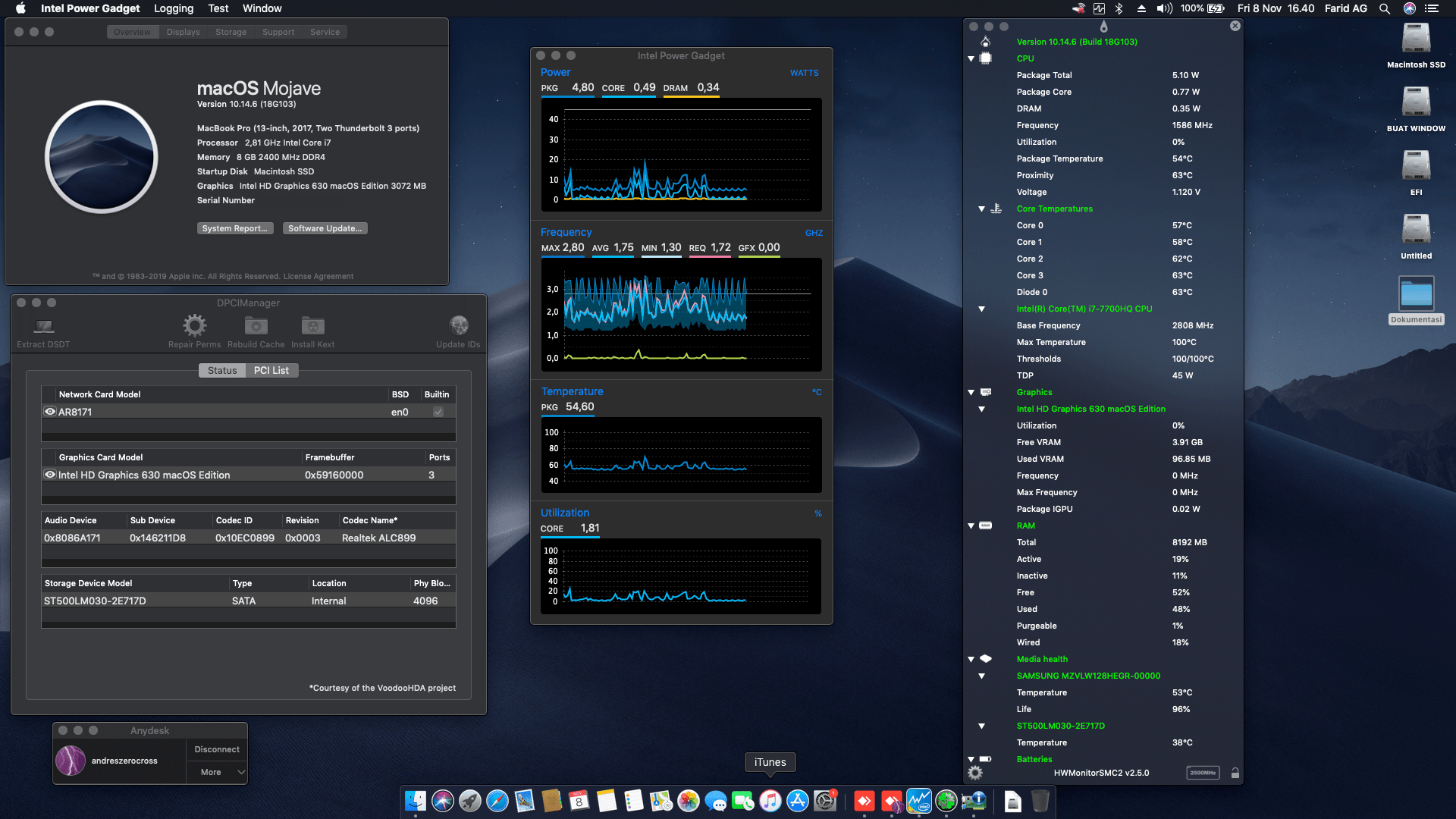 MSI GL62M 7REX [KabyLake   Intel HD 630   I2C] 1